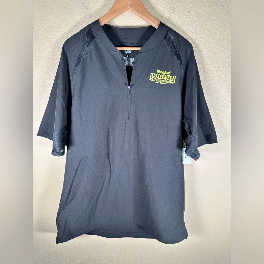 NWT RunDisney 2025 Quarter Zip Pullover Disneyland HalloweenHalf Marathon Shirt - Picture 3 of 4